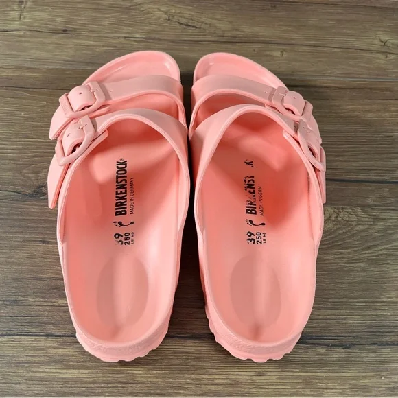 Birkenstock Eva Arizona “Salmon” Slip-On Slides Sandals Women’s Size 7 (38) Shoe - Picture 9 of 9